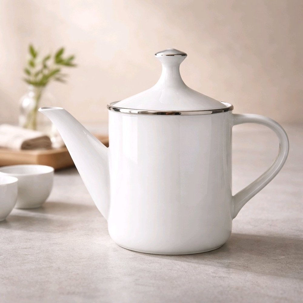 Noritake Teapot vintage China Pilgram Pattern 6981. Made In Japan